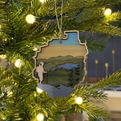 Adirondack Hiker Ornament