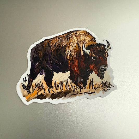 Bison Sticker