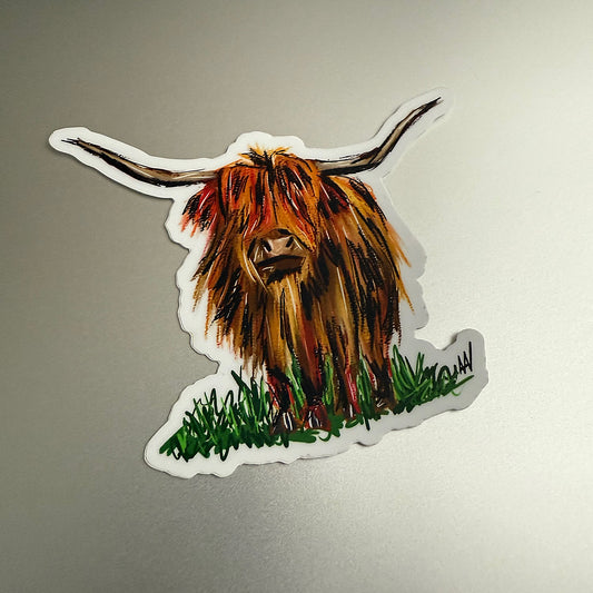 Highland Cow Sticker